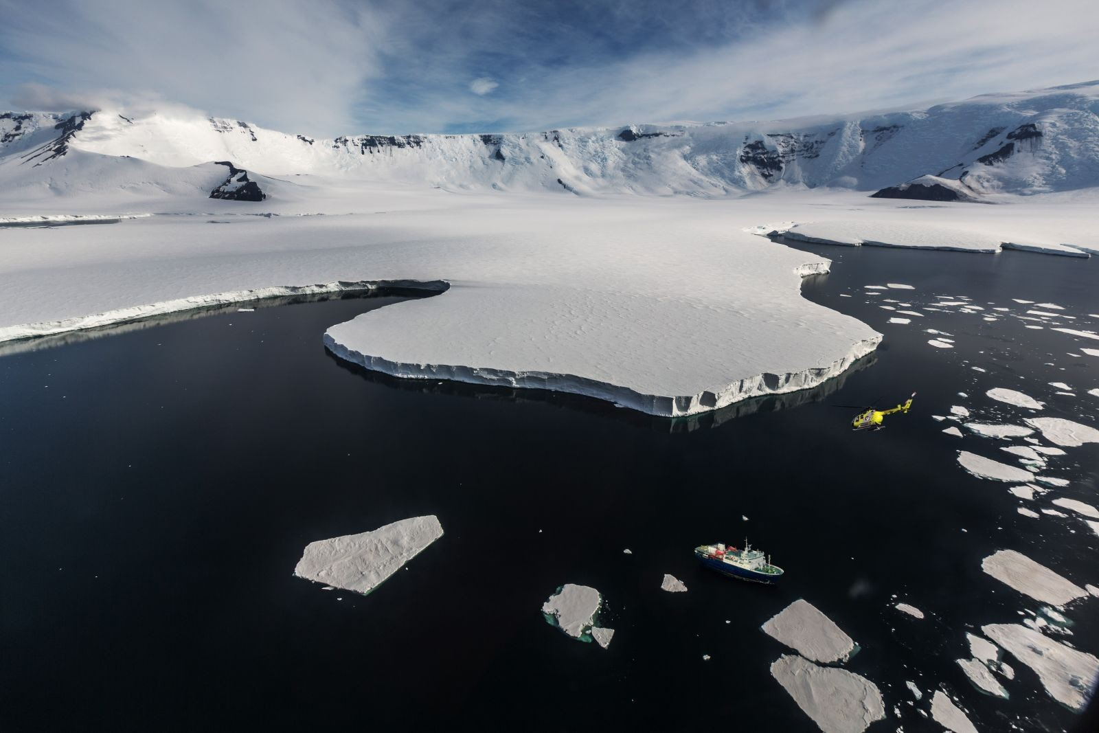 Taking a polar expedition cruise delivers no shortage of show-stopping highlights, but one of the most exhilarating is lifting off from the ship in a helicopter and taking flight over the incomparable Antarctic wilderness.