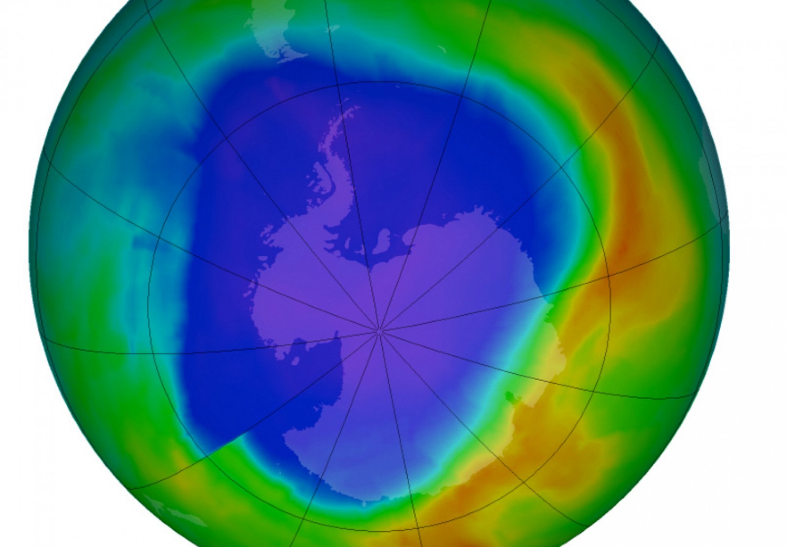 The ozone layer in Antarctica